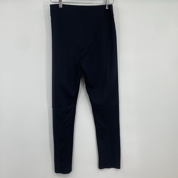 Zara Ponte Zip Front Leggings Women Size Large Black Slim Skinny Stretchy Active - Picture 4 of 11